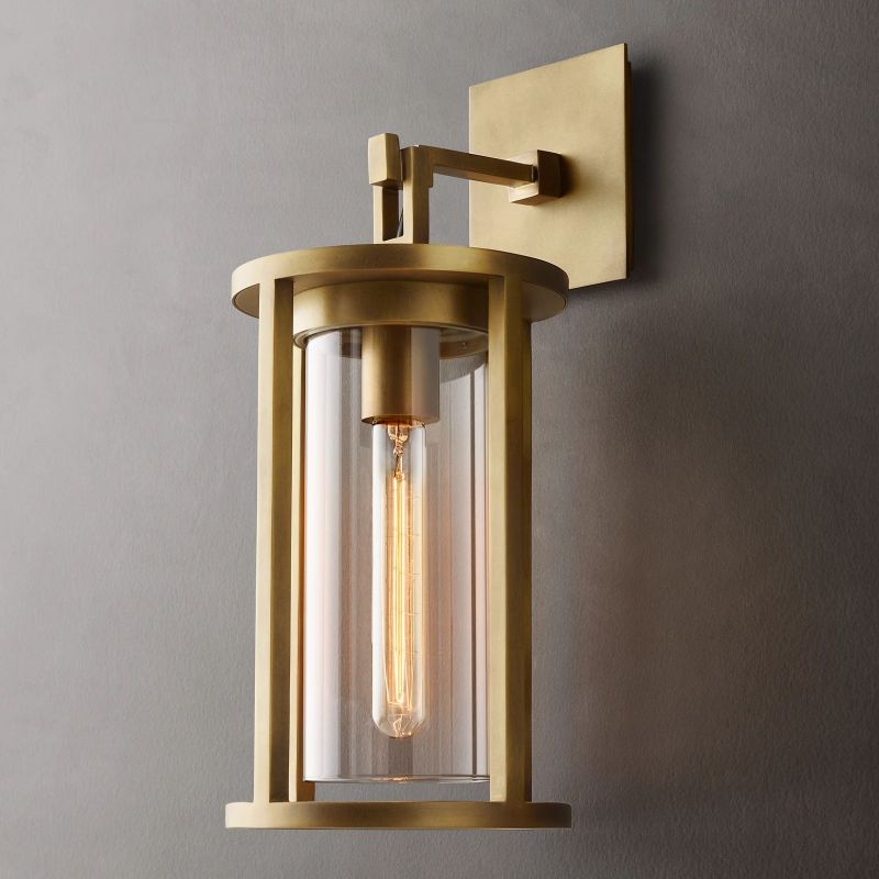 Olivia Devulde Round Grand Drop Outdoor Sconce