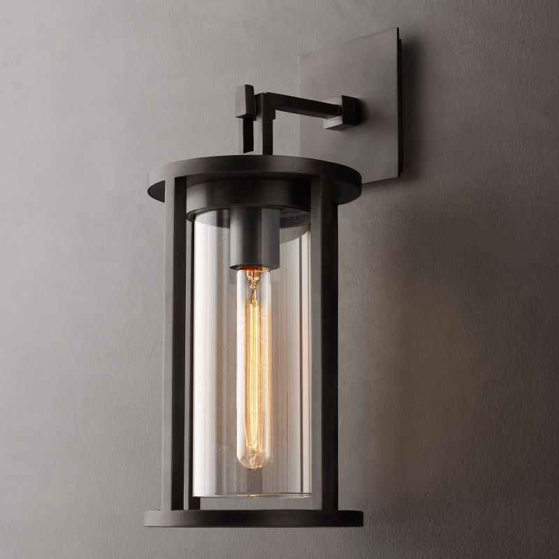 Olivia Devulde Round Grand Drop Outdoor Sconce