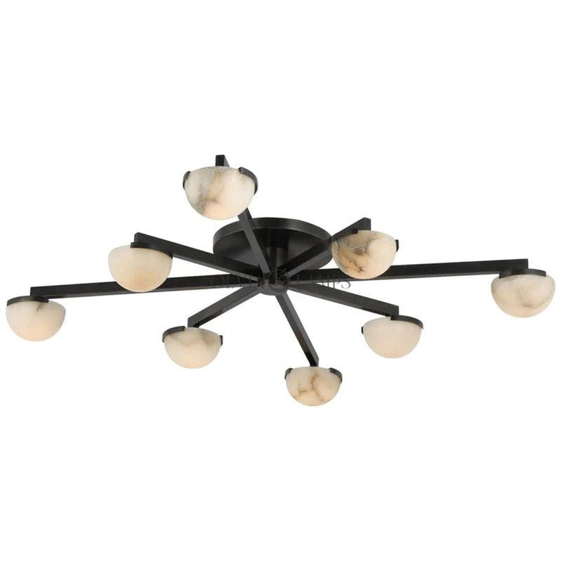 Propeller Alabaster Flushmount 8-Light 12-Light