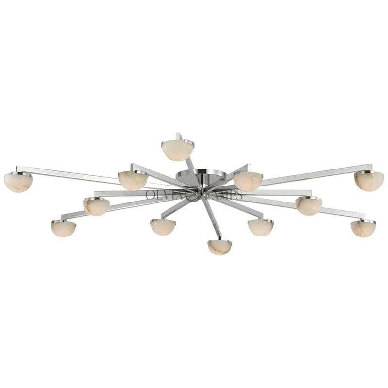 Propeller Alabaster Flushmount 8-Light 12-Light