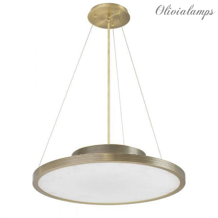 Pullman Modern Brass Chandelier - [Brass]