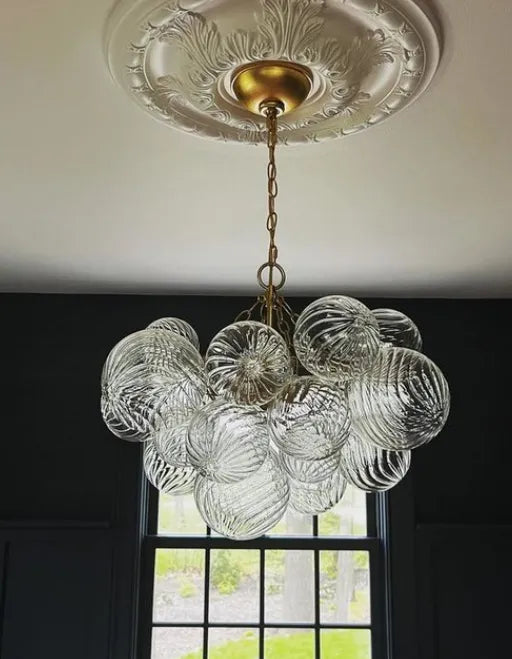 Talila Glass Globe Chandelier 24"