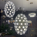 Modern Art Egg-shaped Chandelier Iconic Eyes LED Pendant Light For Dining Room/Living Room