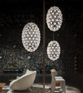 Modern Art Egg-shaped Chandelier Iconic Eyes LED Pendant Light For Dining Room/Living Room