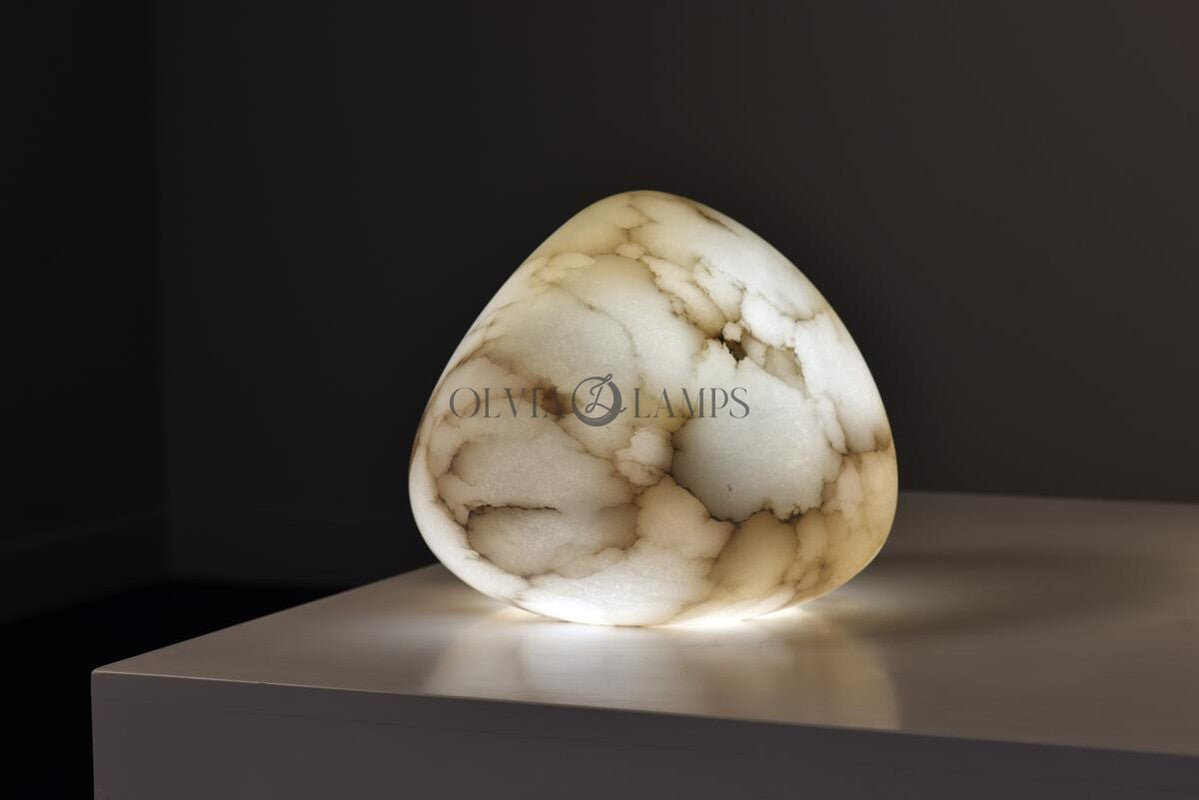 Galet Uno Alabaster Table Lamp