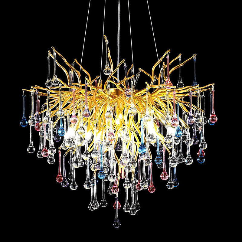 OliviaDoris Crystal Branch Chandelier 23.5"D Gold