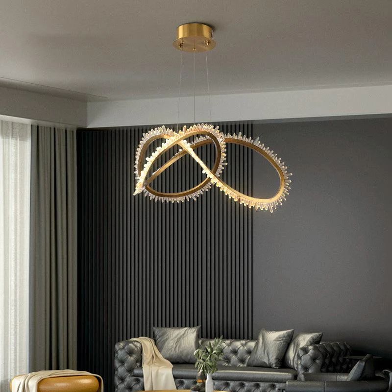 Olivia Leti Crystal Ring Chandelier