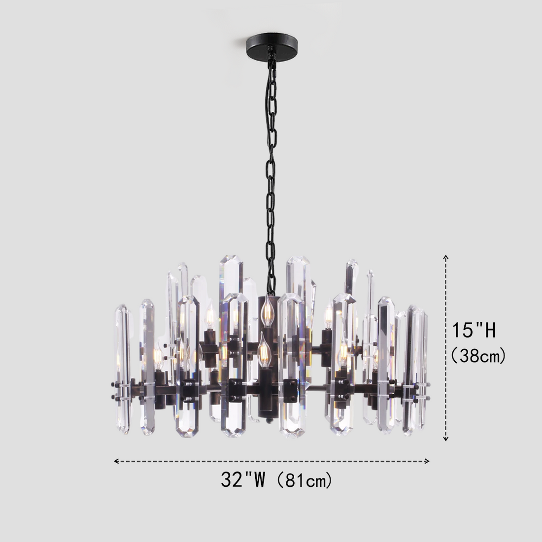 Isolde Crystal Round Chandelier