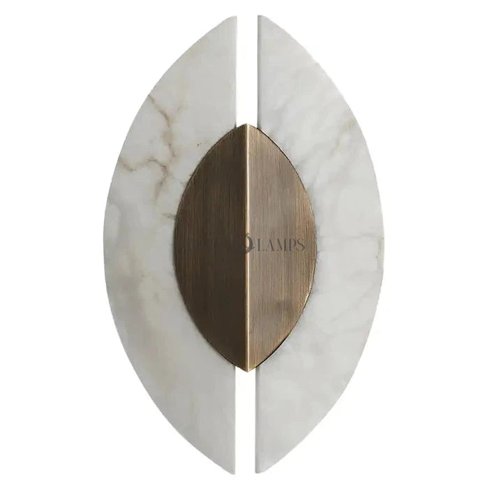 Alabaster Wall Sconce "Shield"