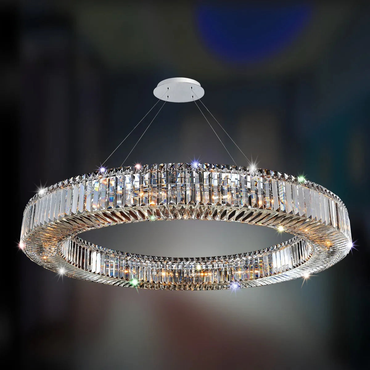 Stella Single Ring Chandelier 47''