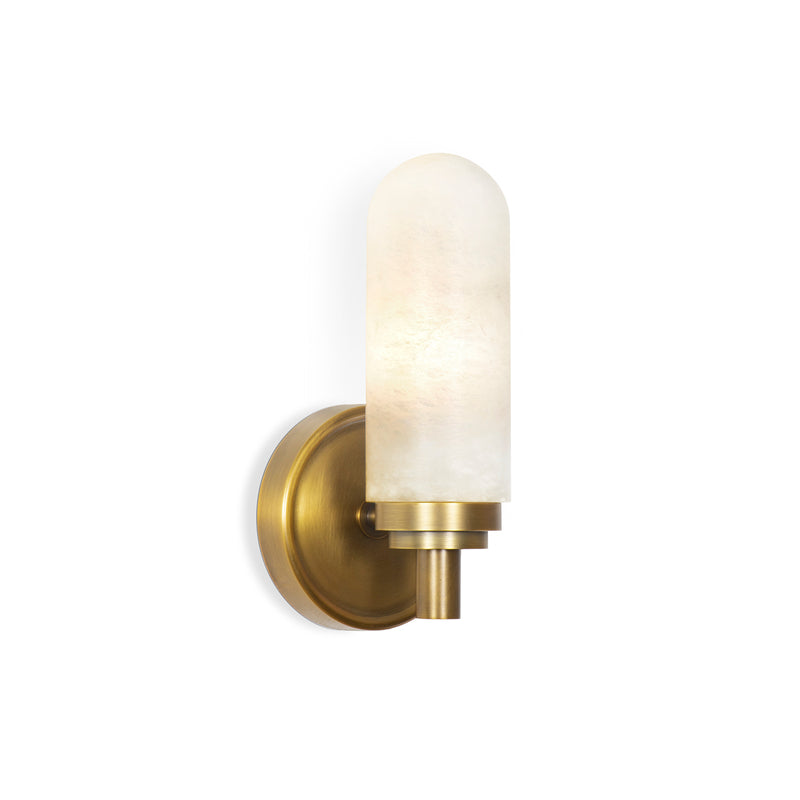 Salon Alabaster Single Sconce