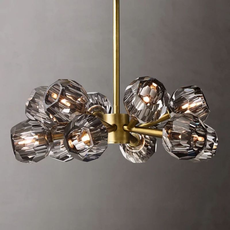 Boule De Cristal Round Chandelier 24"