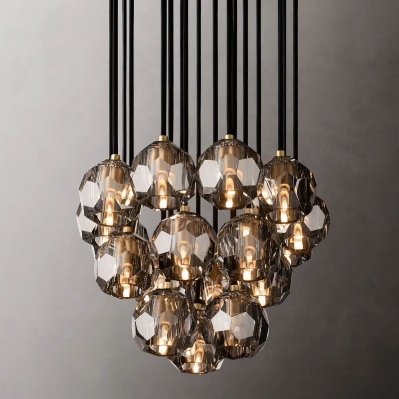 Boule De Cristal Cluster Round Chandelier 19"