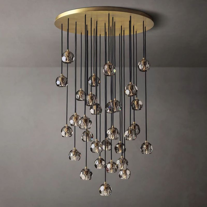 Boule De Cristal Cluster Round Chandelier 40"