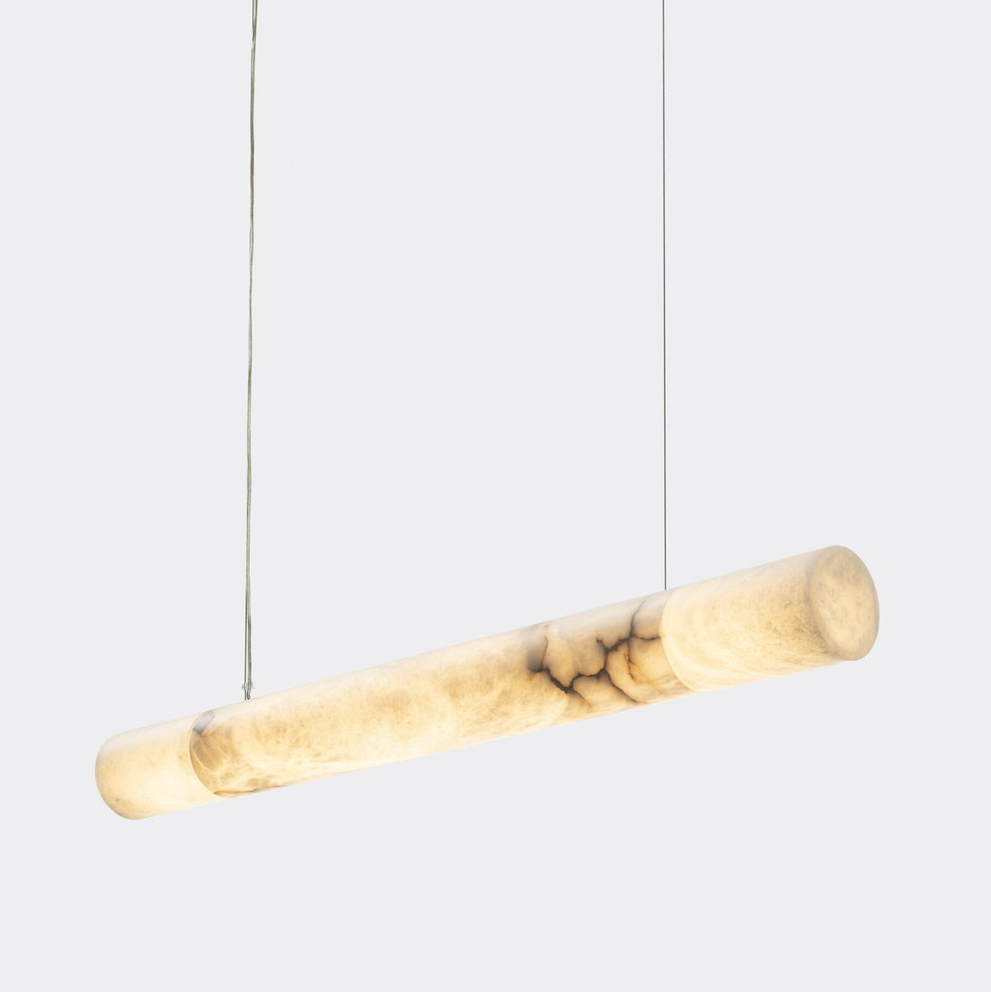 Olivia Cylindrical Alabaster Linear Chandelier