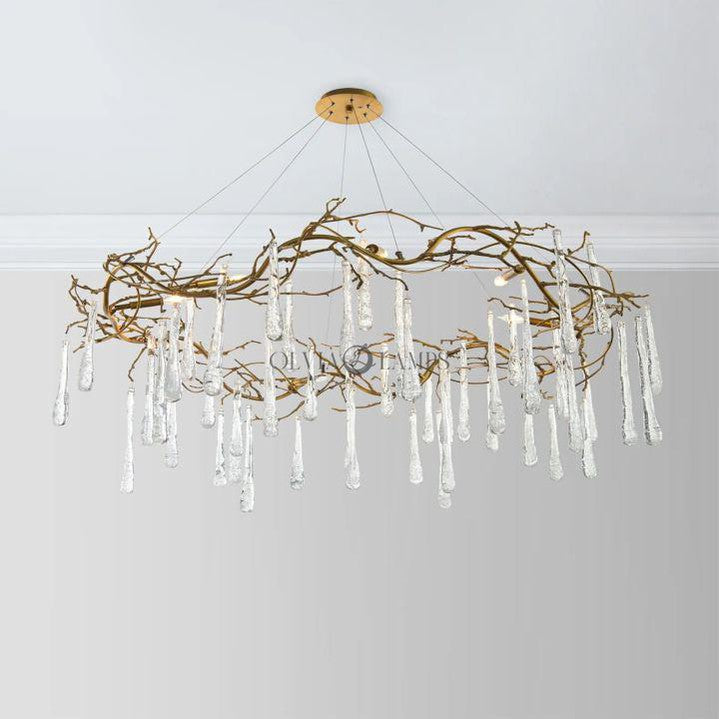 Teardrop Round Chandelier