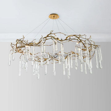 Teardrop Round Chandelier