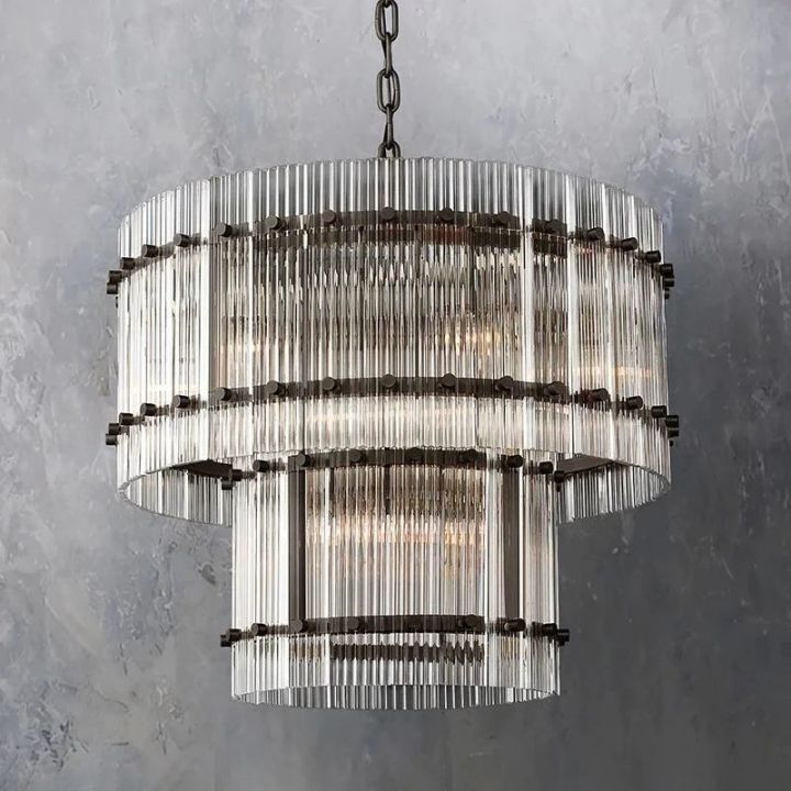 Tina Two-Tier Luxury Round Chandelier 22"