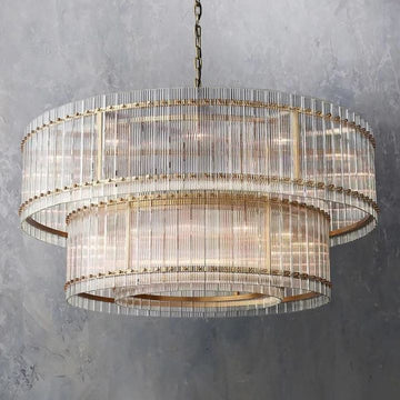 Tina Two-Tier Luxury Round Chandelier 60"