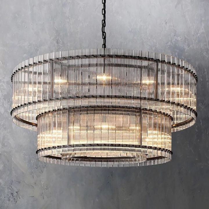 Tina Two-Tier Luxury Round Chandelier 60"