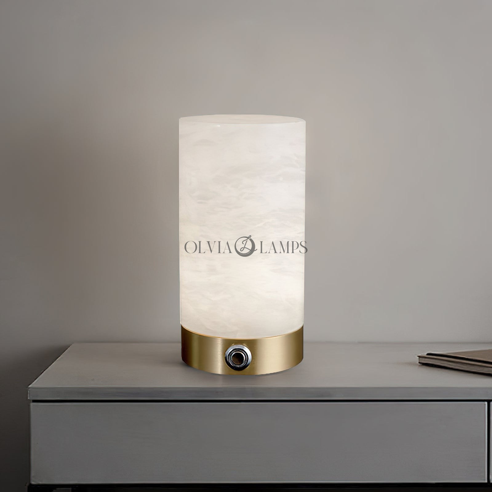 Totem Alabaster Table Lamp