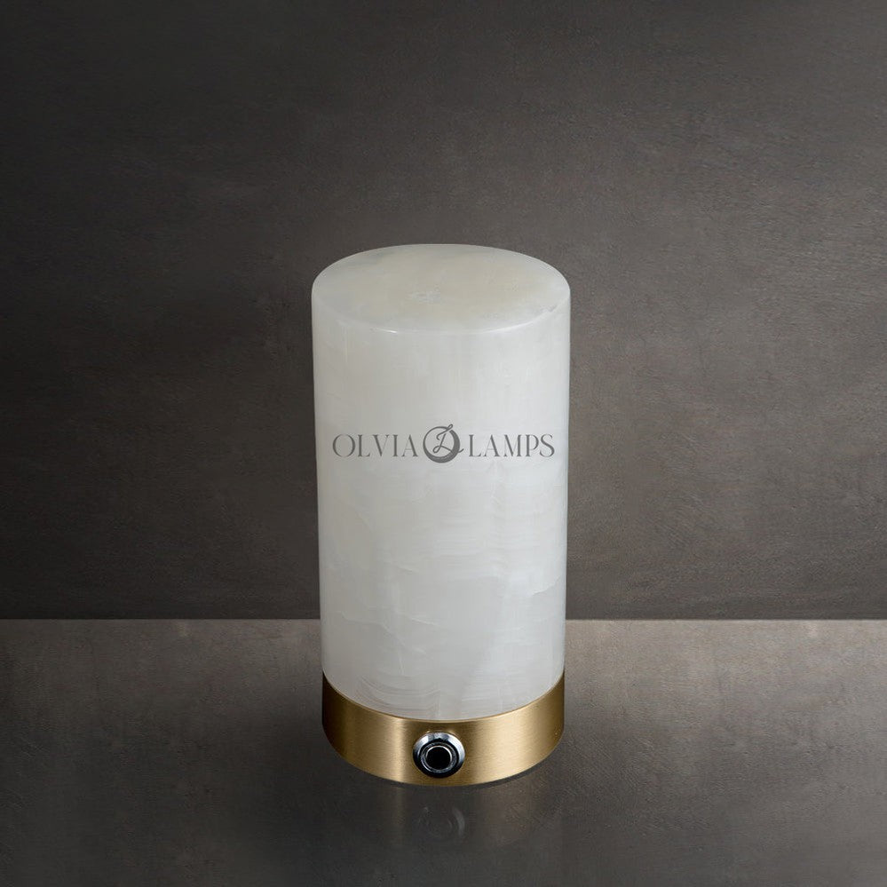 Totem Alabaster Table Lamp