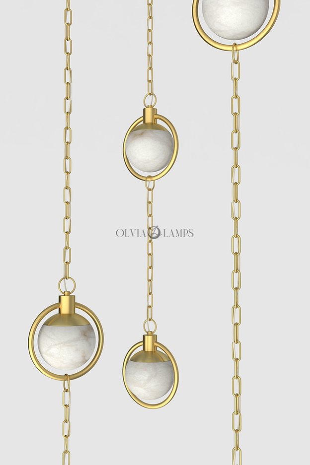 Trenato Alabaster Chandelier