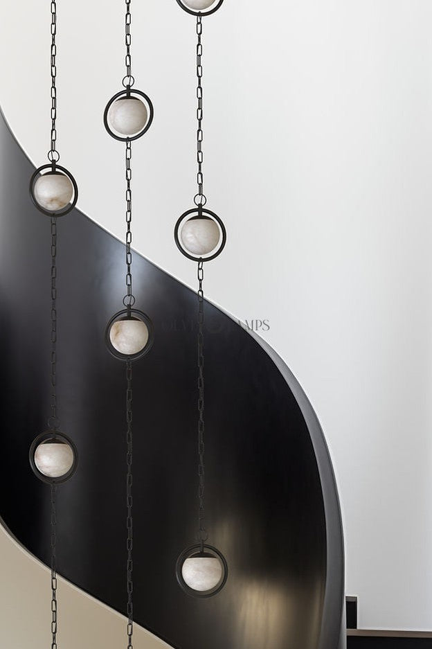 Trenato Alabaster Chandelier 5-chains