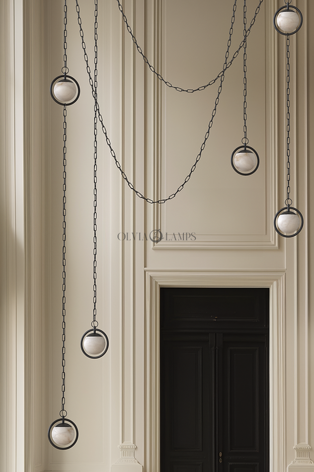 Trenato Alabaster Chandelier 4