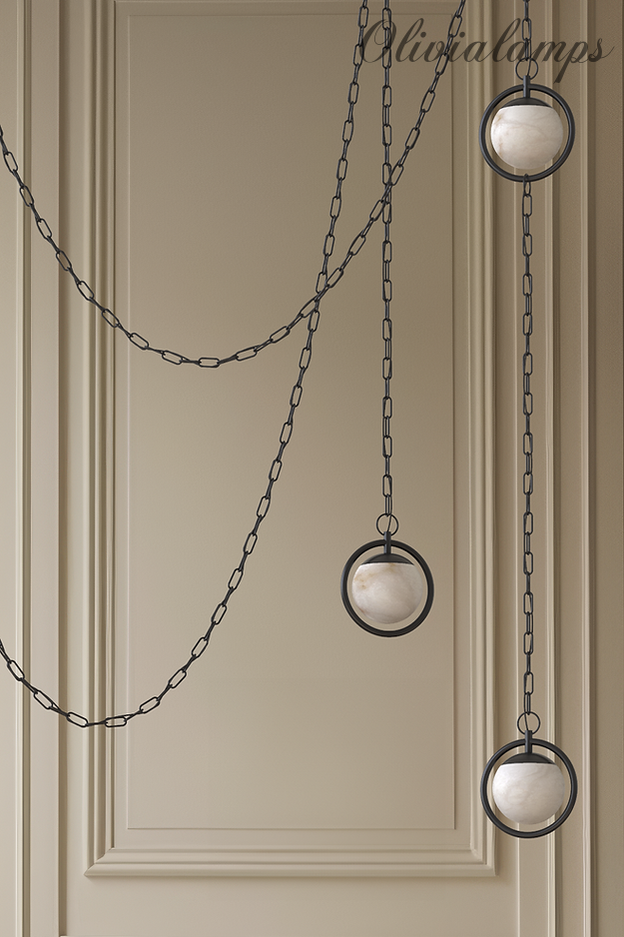 Trenato Alabaster Chandelier 6