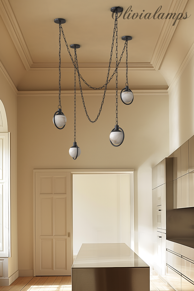 Trenato Alabaster Chandelier 6