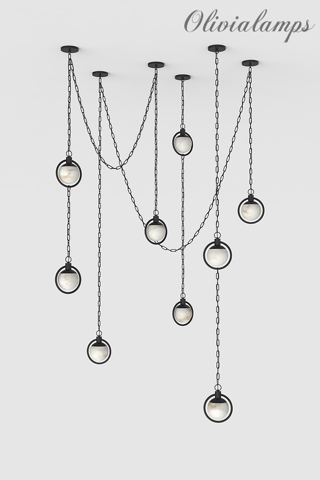 Trenato Alabaster Chandelier 6