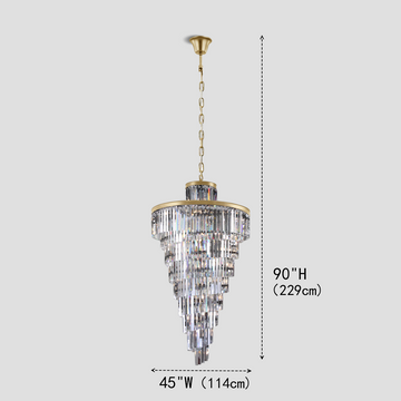 Falria Multi-Tiered/ Layered Crystal Rod Chandelier