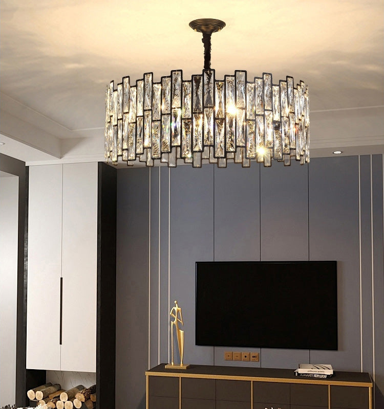 Olivia Palo Crystal Round Chandelier