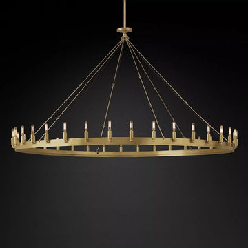 Olivia Camina Vintage Filament Round Chandelier