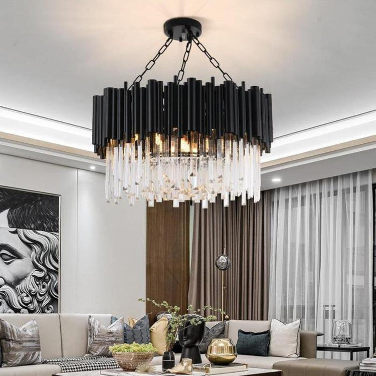 Olivia Crystal Round Chandelier