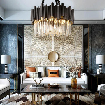 Olivia Crystal Round Chandelier