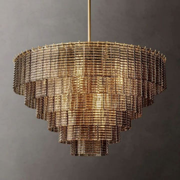 Viraag Smoke Round Chandelier 41"