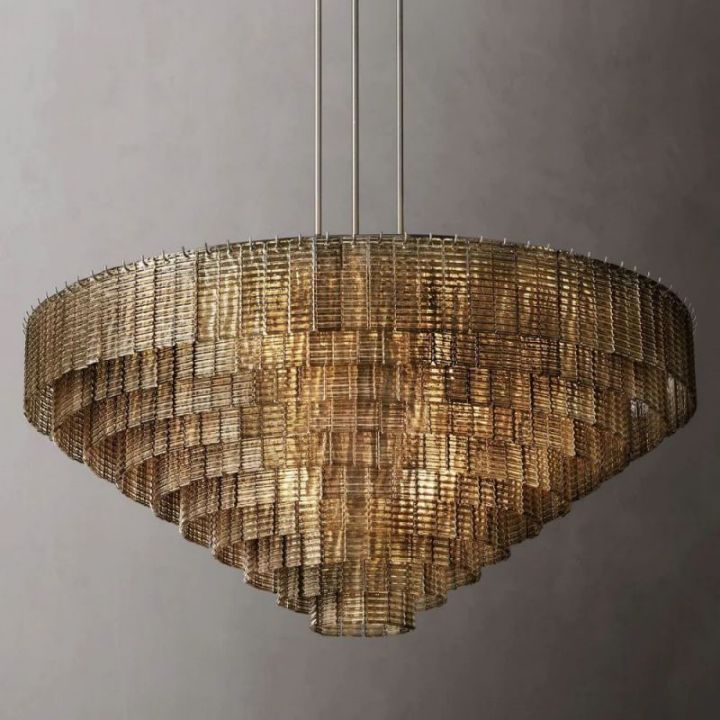 Viraag Smoke Round Chandelier 65"