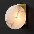 Alabaster Round Wall Sconce