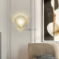 Round Alabaster Wall Sconces