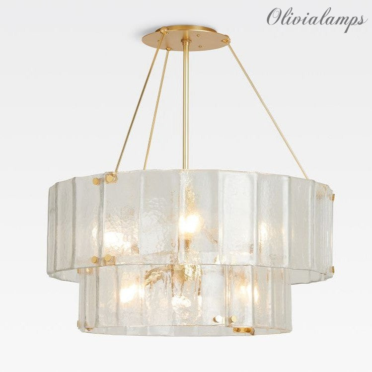 Womter 2 Tier Crystal Chandelier