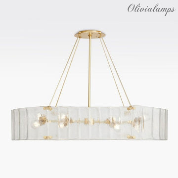 Womter Oval Crystal Chandelier  48"