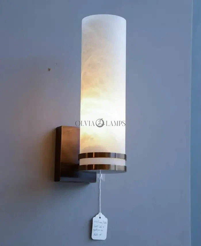 Alabaster Sconce 11.82''H