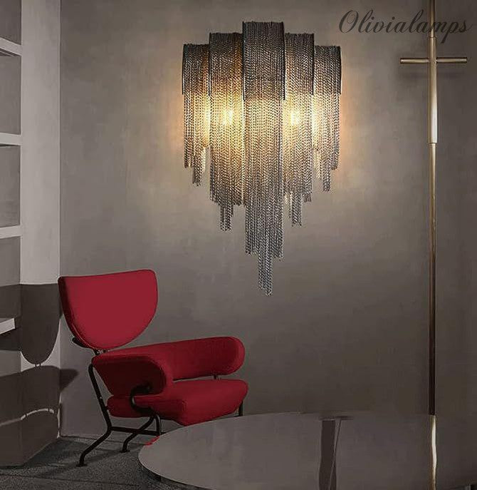 Blushlighting? Luxury Tassel Wall Lamp in Italian Style for Living Room, Bedroom image | luxury lighting | luxury wall lamps