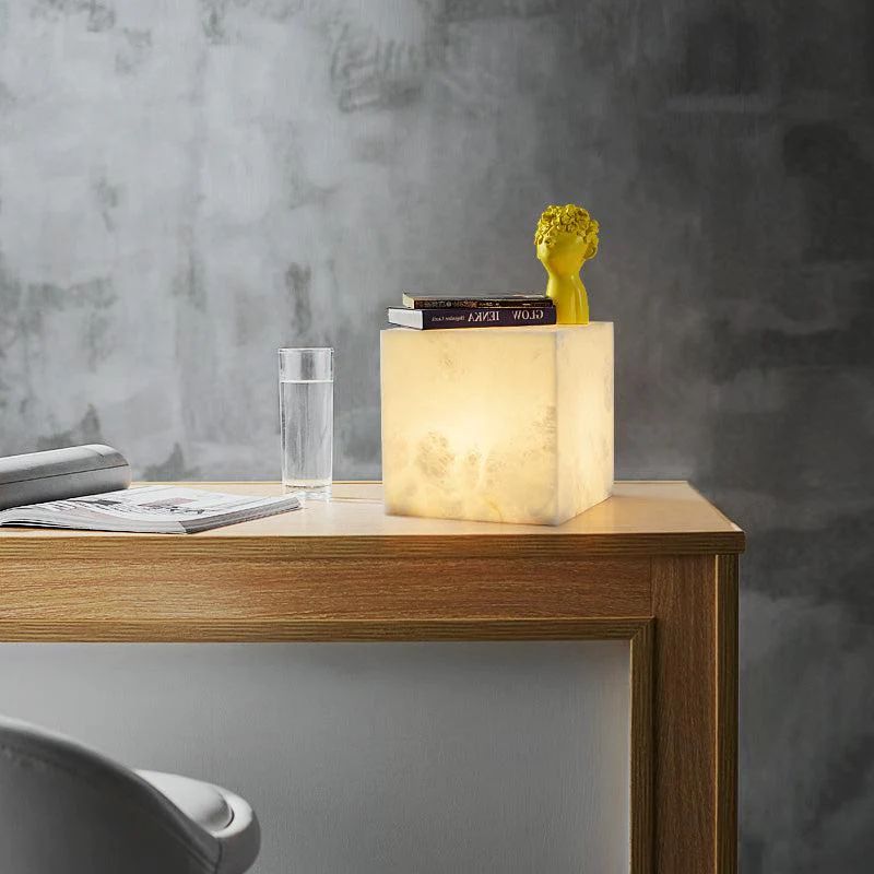 Olivia Abak Alabaster Table Lamp