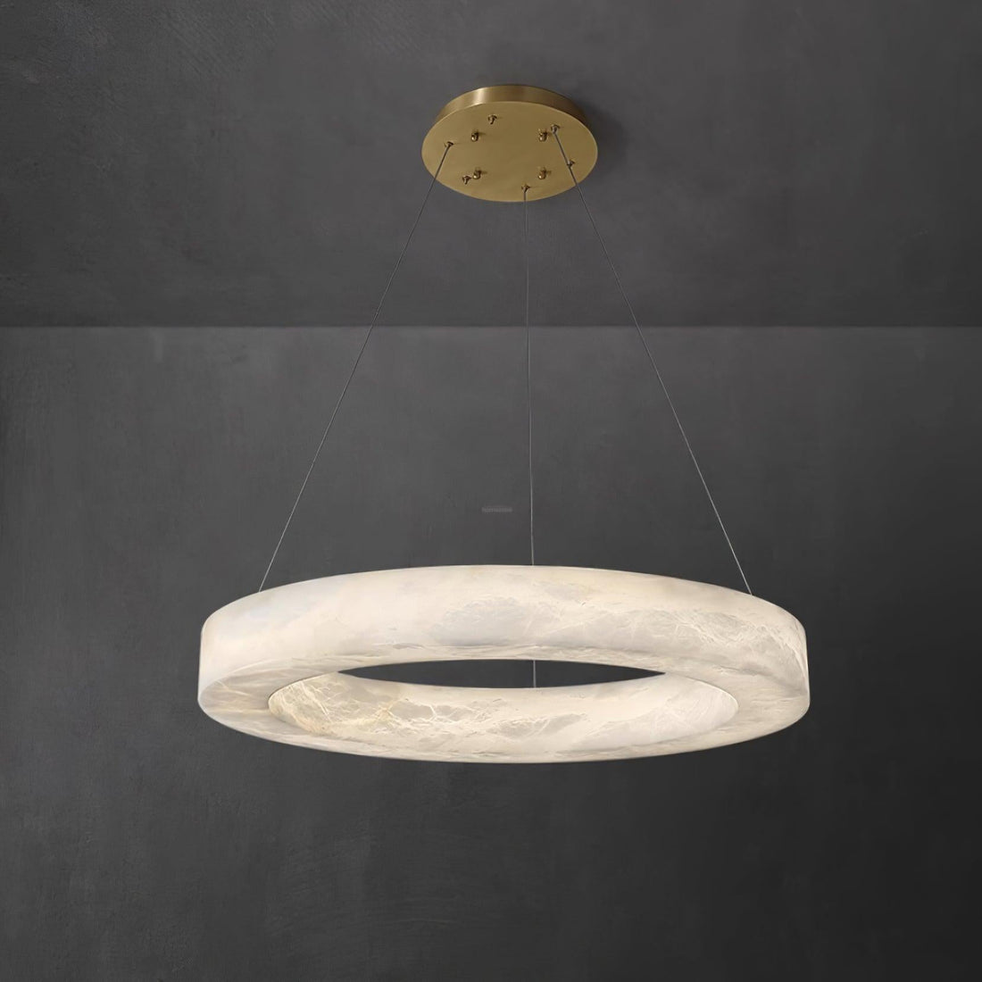 Olivia Marika Alabaster Ring Chandelier