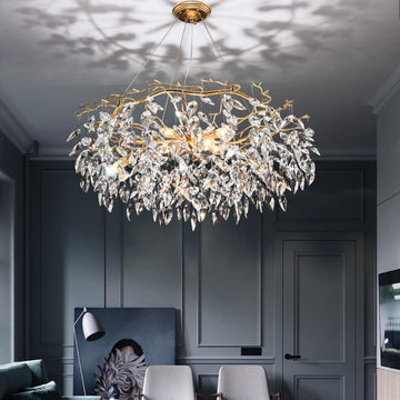 Olivia Doris Round Modern Branch Chandeliers