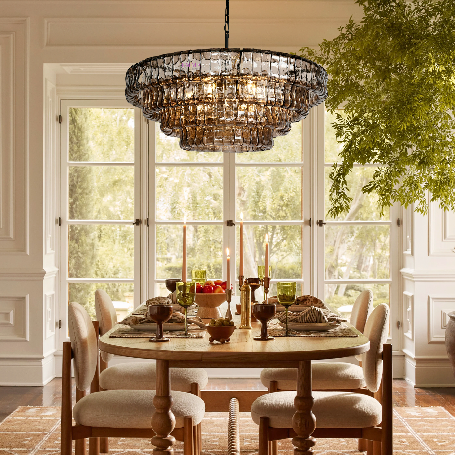 Ghiaccio Round Chandelier 36''