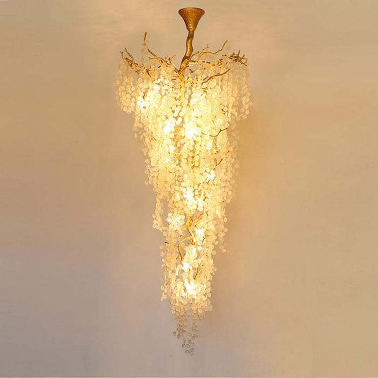 Long Vine Staircase Chandelier 78.7" 110"